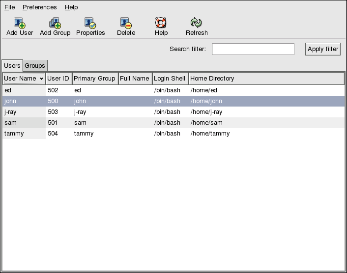 Creating a User Account